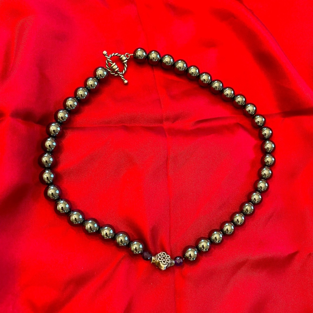 Very heavy bead necklace
